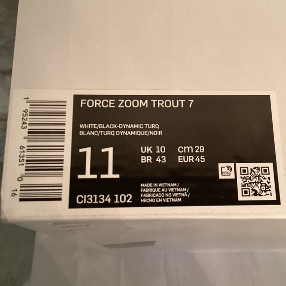 Nike Force Zoom Trout 7 Men’s Pro Metal Baseball Cleats (NIB) - Picture 14 of 14